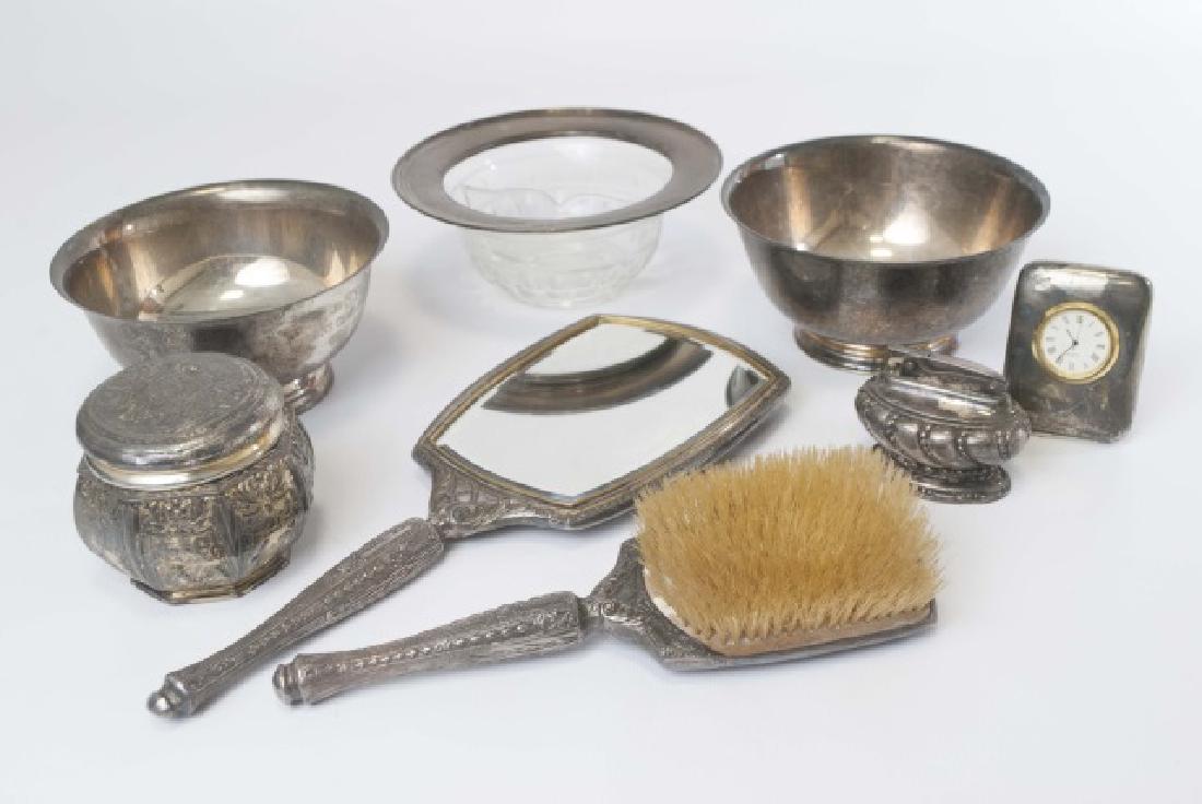 Group Sterling & Silver Plate Items Bowls Vanity (1 of 20)