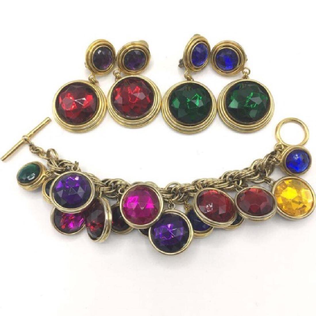 Vintage 1980s Costume Gold Tone Costume Jewelry (1 of 3)