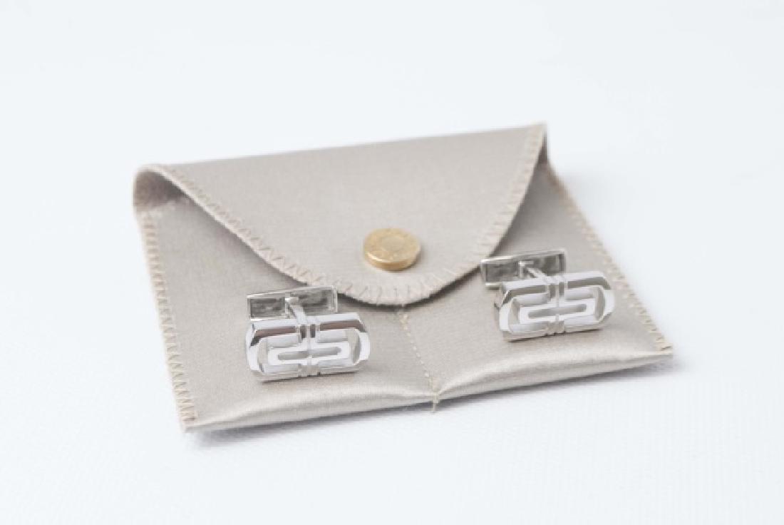 Bulgari Sterling Silver Cufflinks w Original Box (1 of 5)