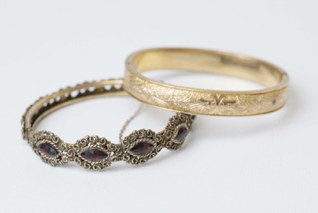 Antique Victorian Gold Bangle & Vintage Bangle (1 of 3)