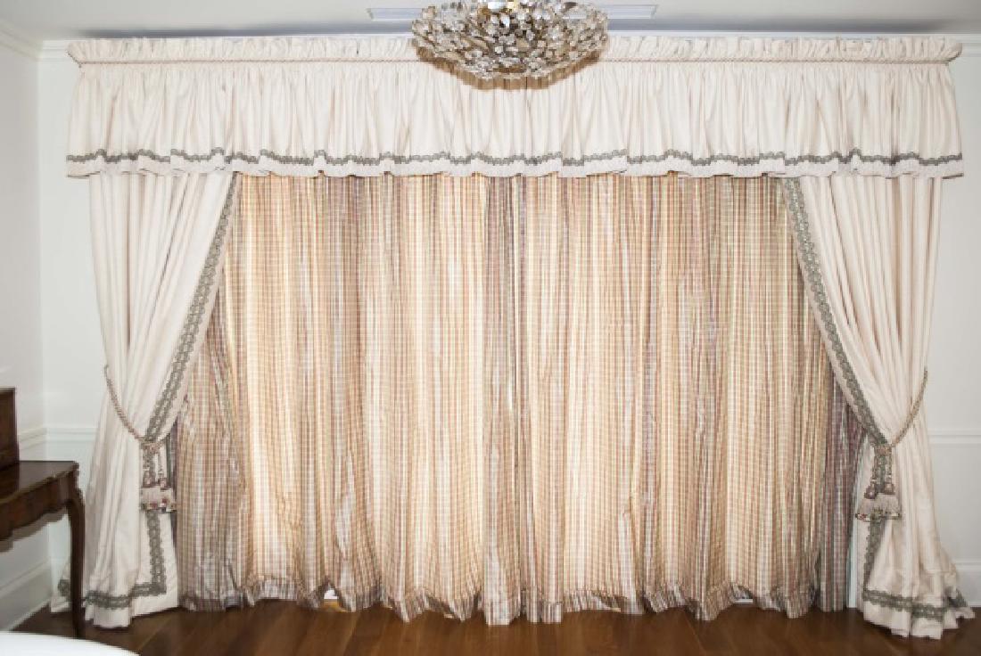 Large Custom Made Silk Curtain Panels & Drapes (1 of 2)