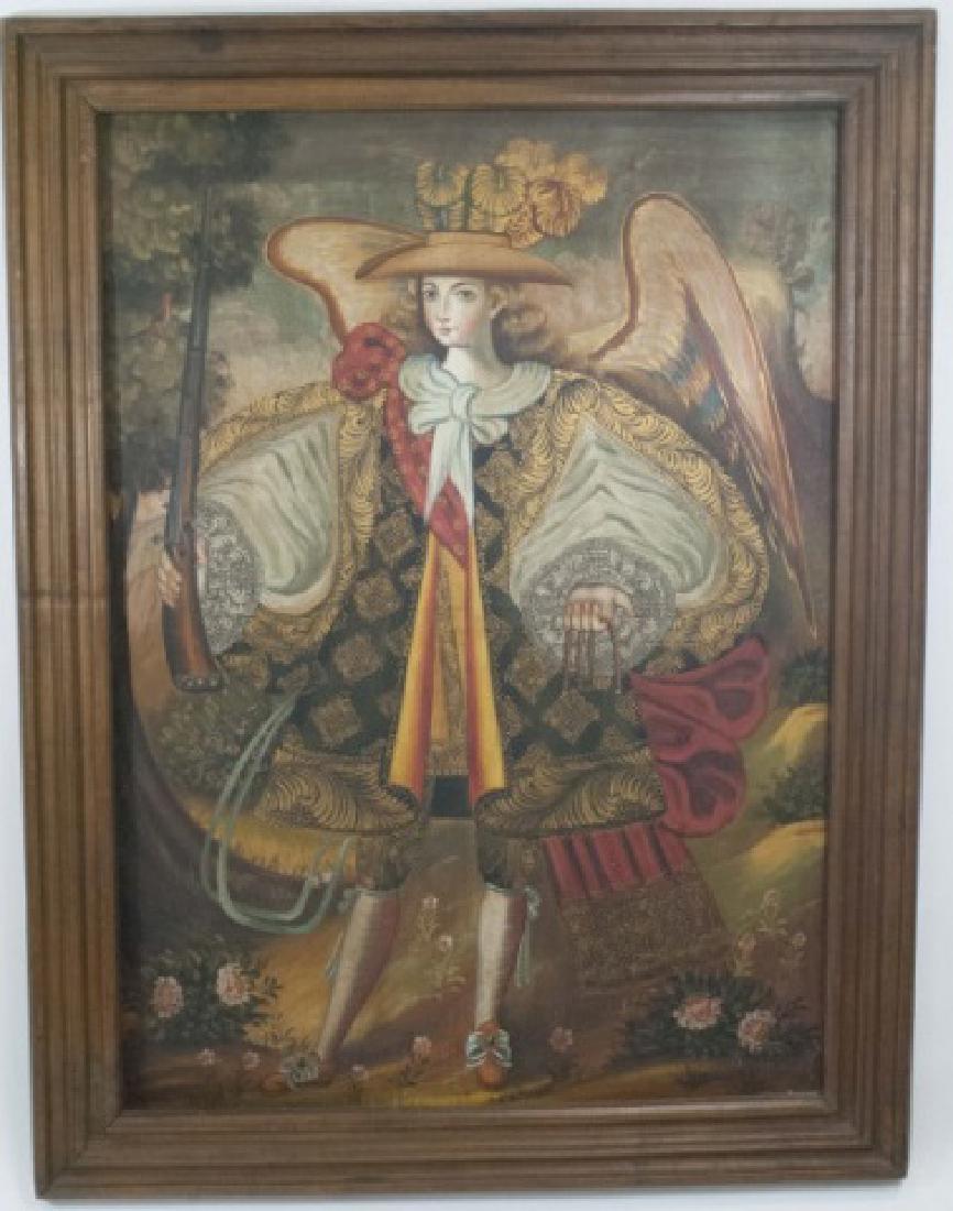 Framed Oil Painting on Canvas of Portuguese Angel (1 of 2)