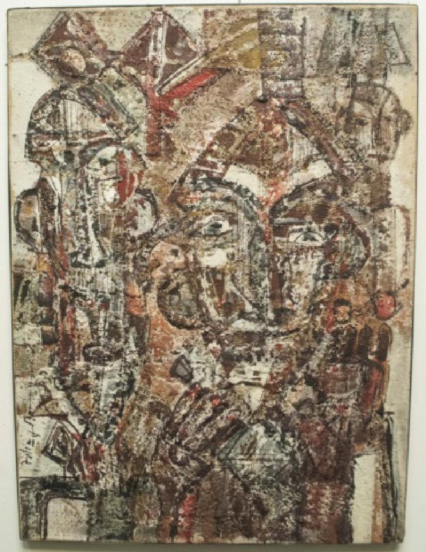 Sand Painting on Canvas by George Ebrin Adingra (1 of 2)