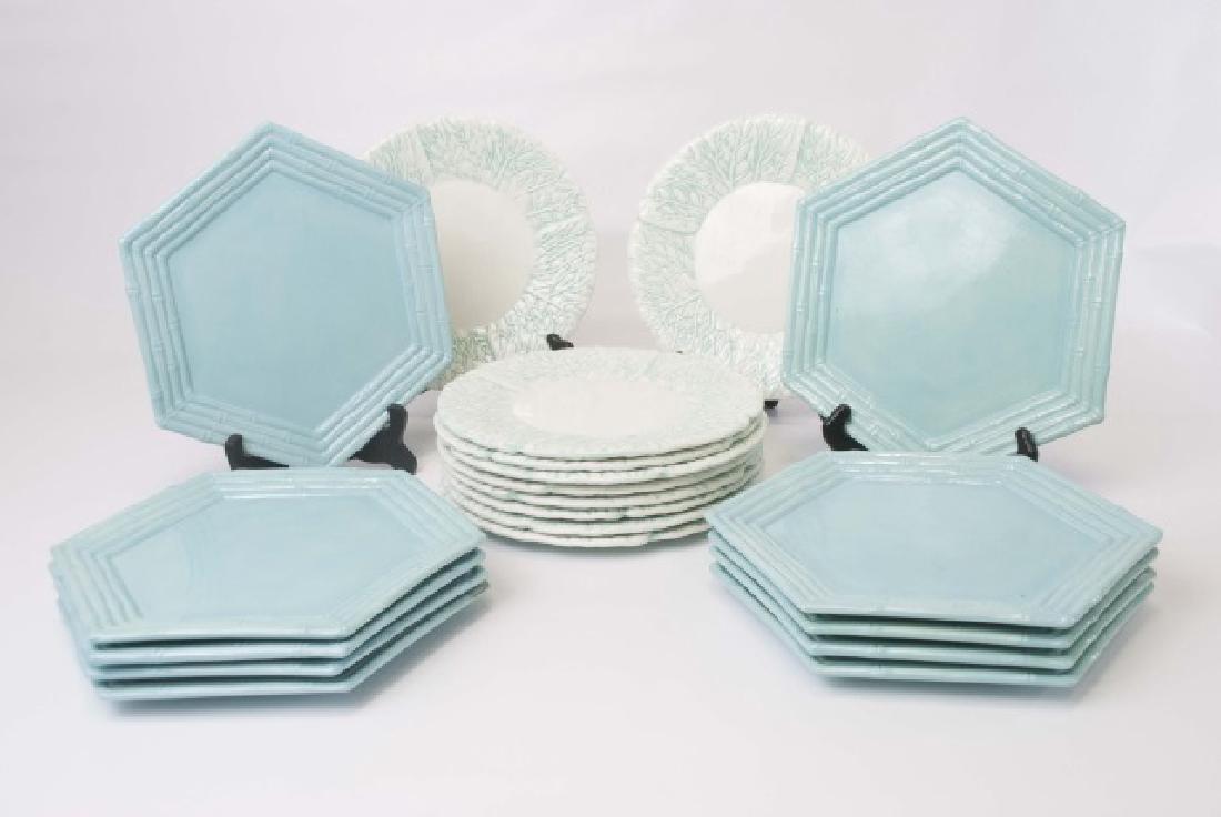 2 Sets of Ceramic Majolica Plates for 10 Places SB (1 of 6)