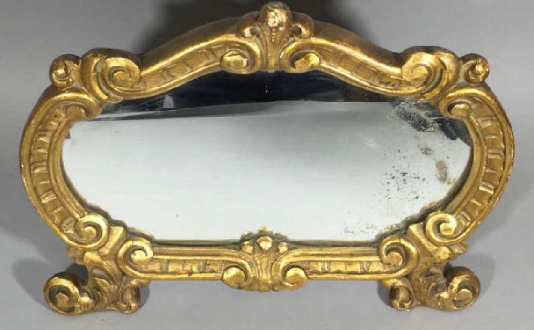Antique French Rococo Style Gilt Wood Mirror (1 of 5)