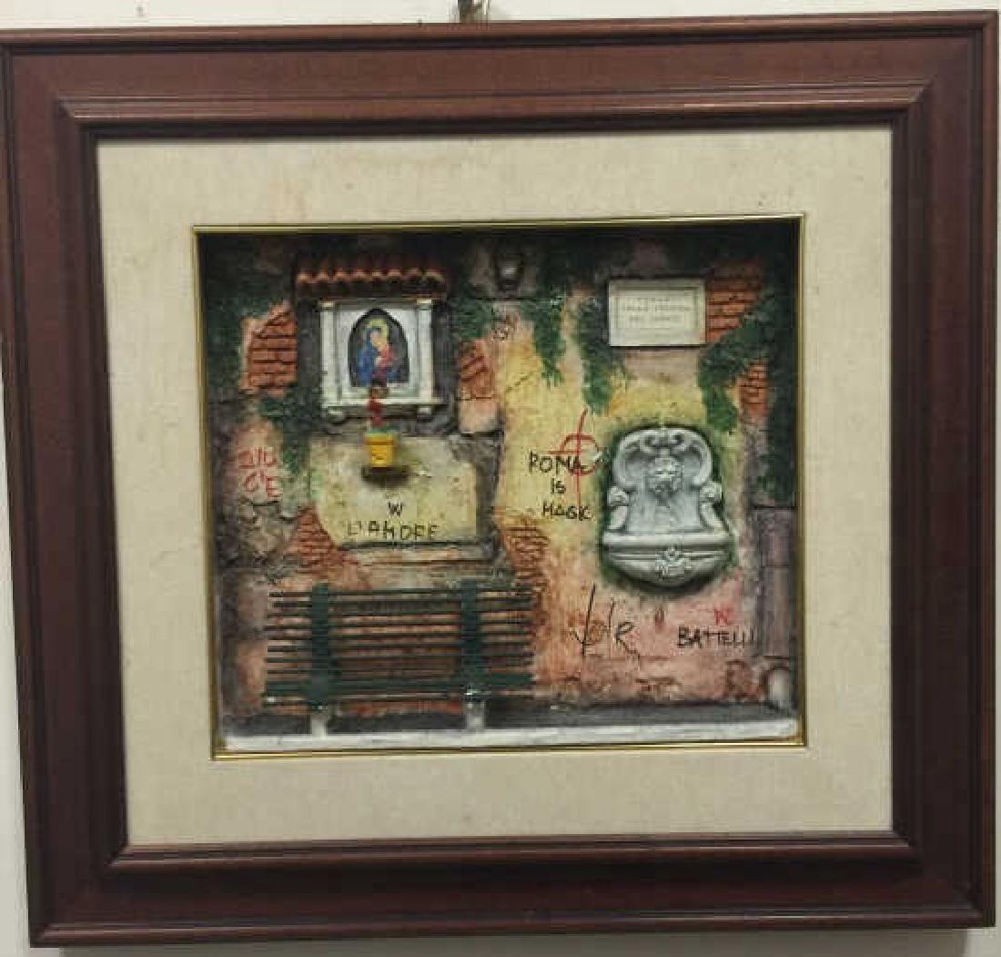 Fausto Battelli Signed 3D Artwork Viale Trinita (1 of 4)