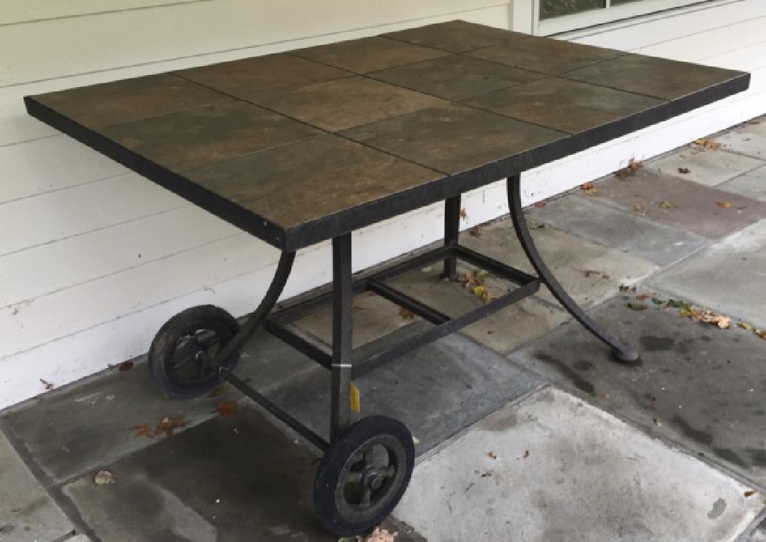 Garden / Patio / Outdoor Tile Top Dining Table (1 of 4)