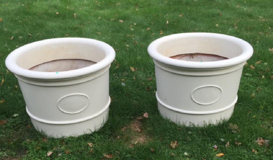 Pair Large Scale Neo Classical Design Garden Pots (1 of 2)