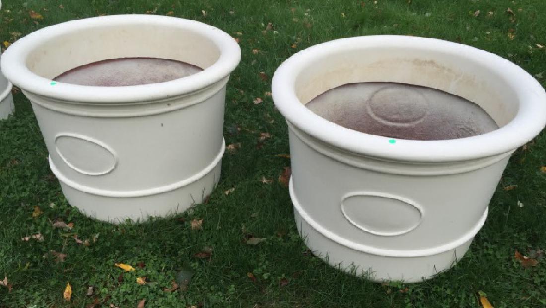 Pair Large Scale Neo Classical Design Garden Pots (1 of 2)