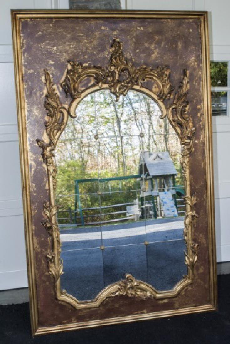 Large Designer Quality French Gilt Detail Mirror (1 of 7)