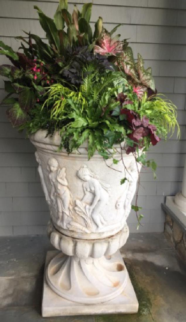 Monumental Cast Stone Neo Classical Garden Urn (1 of 6)
