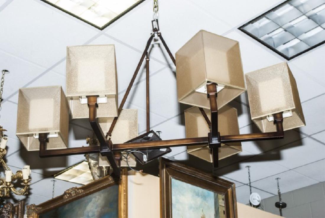 Contemporary Modern Six Arm Chandelier (1 of 4)