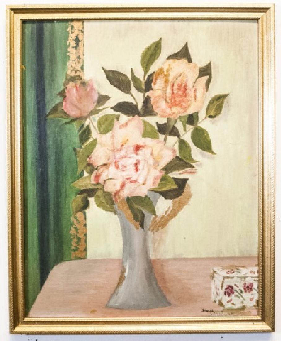 Russian School Still Life Floral Painting (1 of 4)
