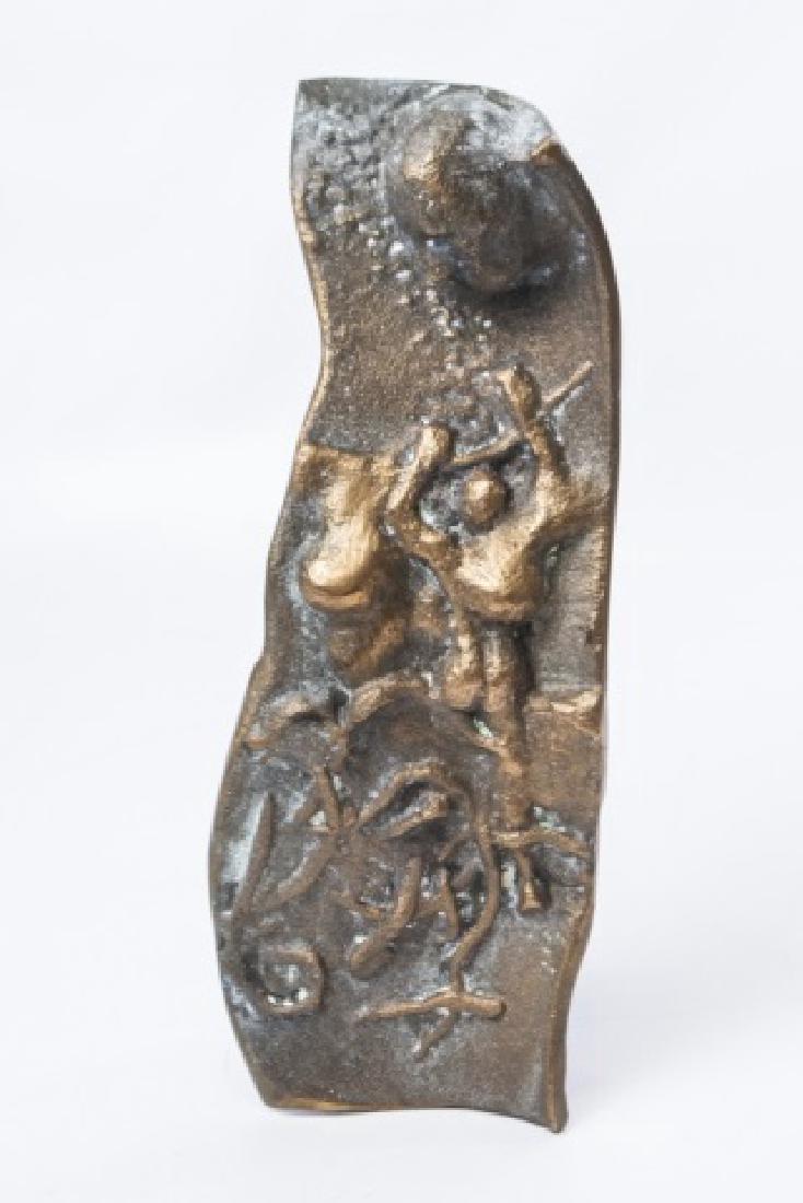 Judaica / Holocaust Memorial Gilt Bronze Statue (1 of 7)