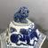 Pr Large Chinese Ceramic Blue & White Jars w Lids - 4