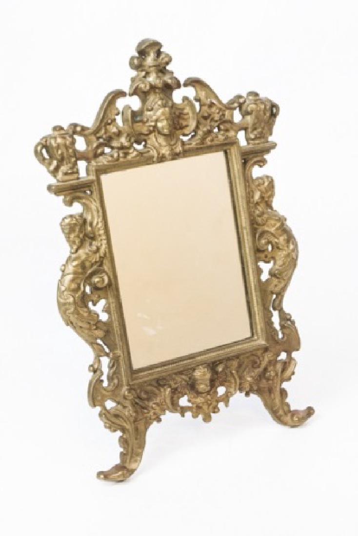 Antique 19th C Ornate Ormolu Mirror Picture Frame (1 of 6)