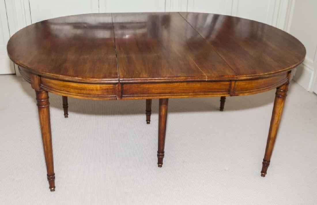 Antique French Louis XVI Style Oval Dining Table (1 of 6)