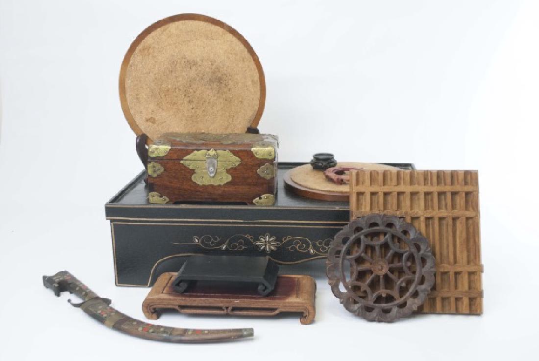 Group Hand Carved Wood Items & Display Platforms (1 of 11)