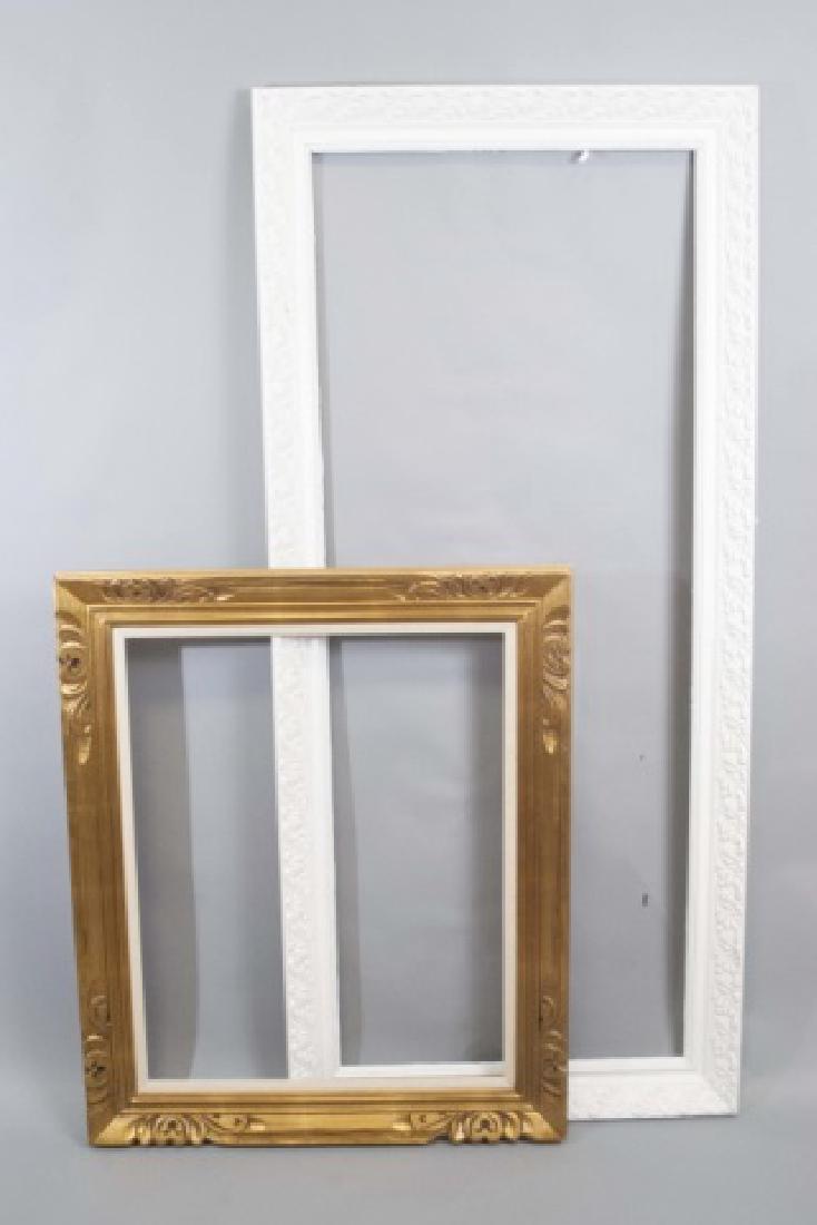 Gold Wood and XL White Wood Rectangular Frames (1 of 6)