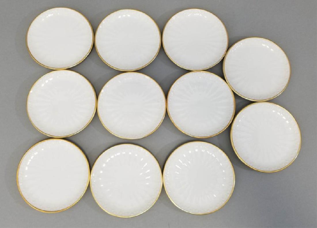 Set of Alboth & Kaiser Bavarian Porcelain Plates: Set of Alboth & Kaiser Bavarian Porcelain Plates. Each measures 3.75 inches in diameter.