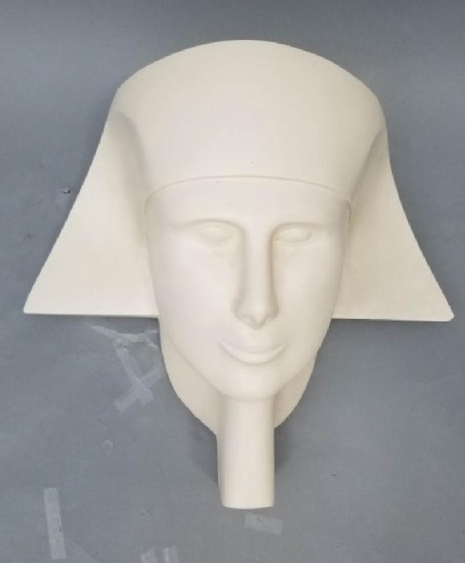 Custom Modernist Plaster Bust of Egyptian Pharaoh (1 of 5)