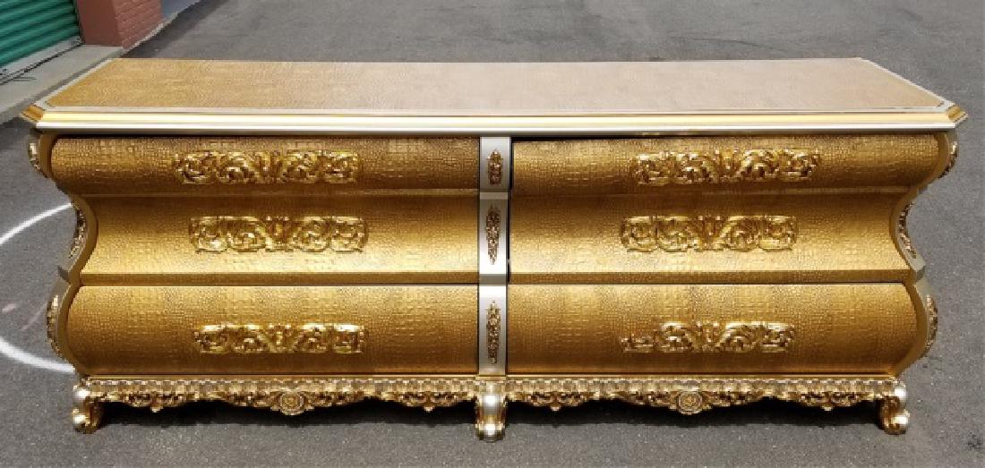 Italian Cappelletti Luxury Gold & Silver Dresser (1 of 7)