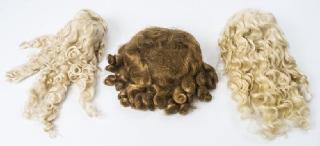 Three Wigs for Antique French or German Dolls (1 of 7)