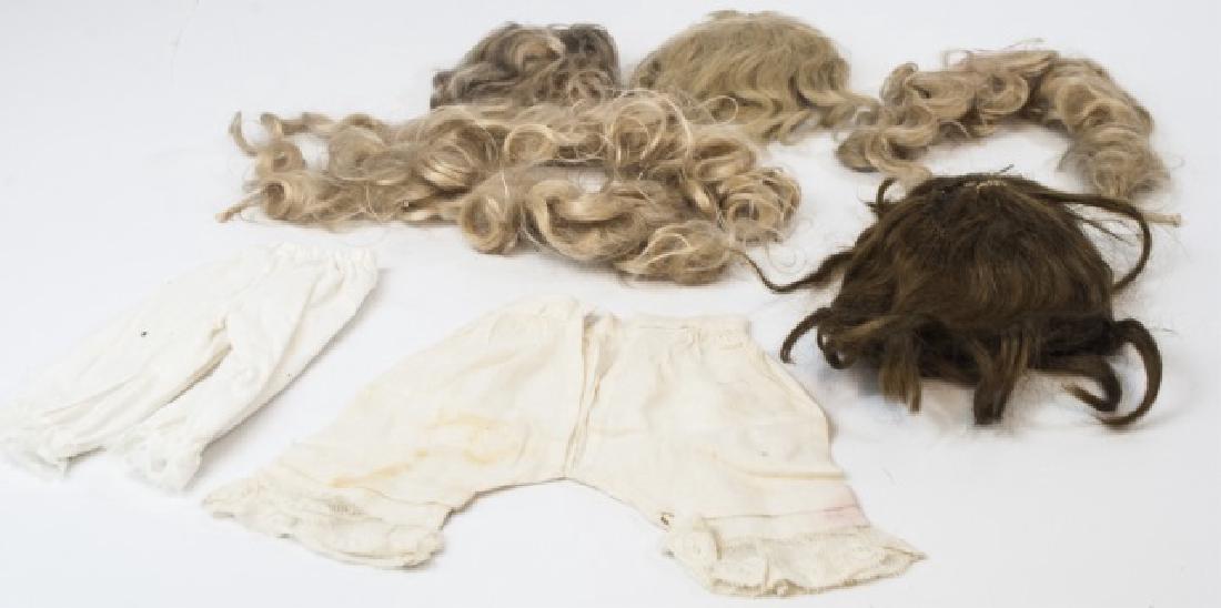 Antique German or French Doll Wigs & Clothes (1 of 7)