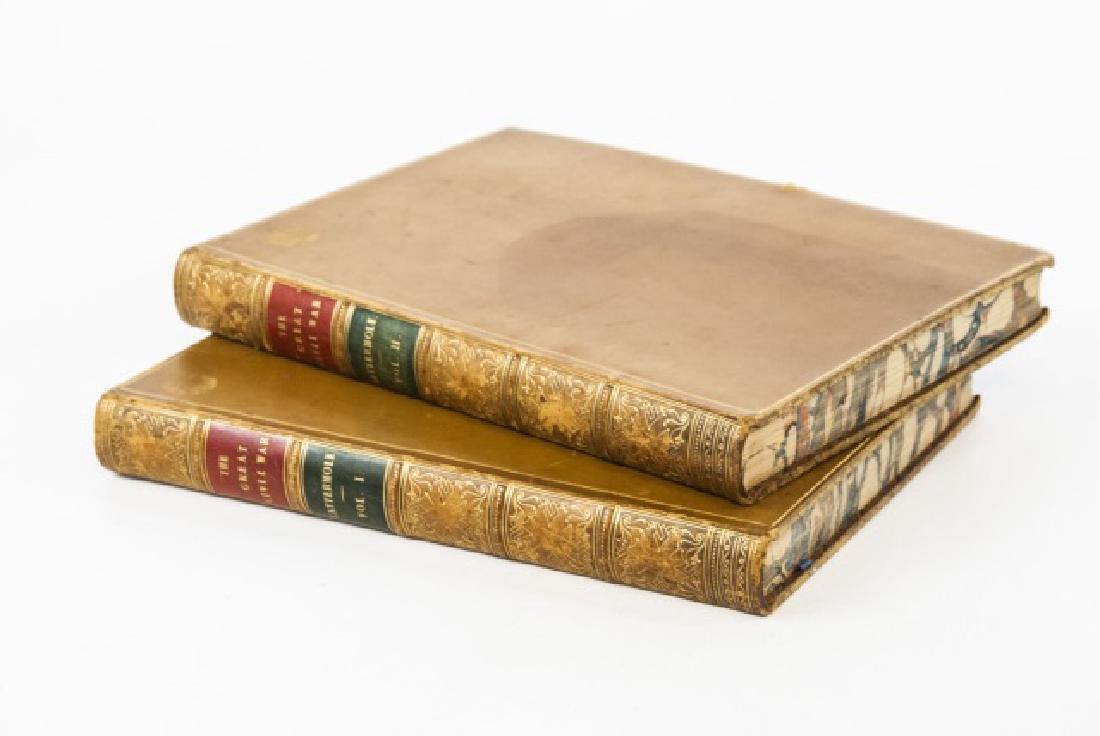 Antique Leather Books - Great Civil War Cattermole (1 of 6)