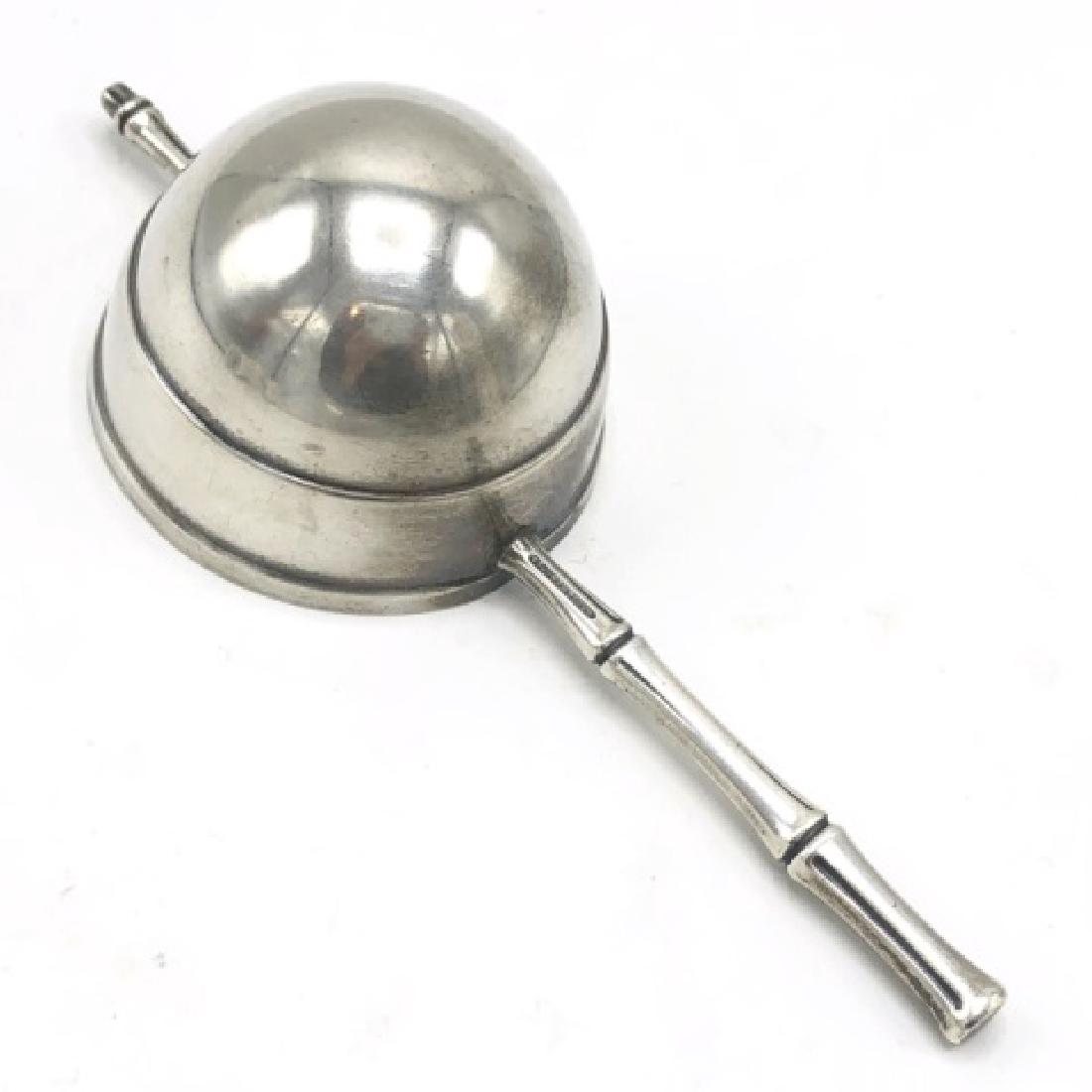 Tiffany & Co Sterling w/ Bamboo Motif Server: Tiffany Sterling w/ Bamboo Motif Jigger Serving Utensil â€“ Signed T&Co Measurements: 5 and 13/16 inches long, Weight: 62.0g, Hallmark: T & CO STERLING, Metal: Sterling Silver