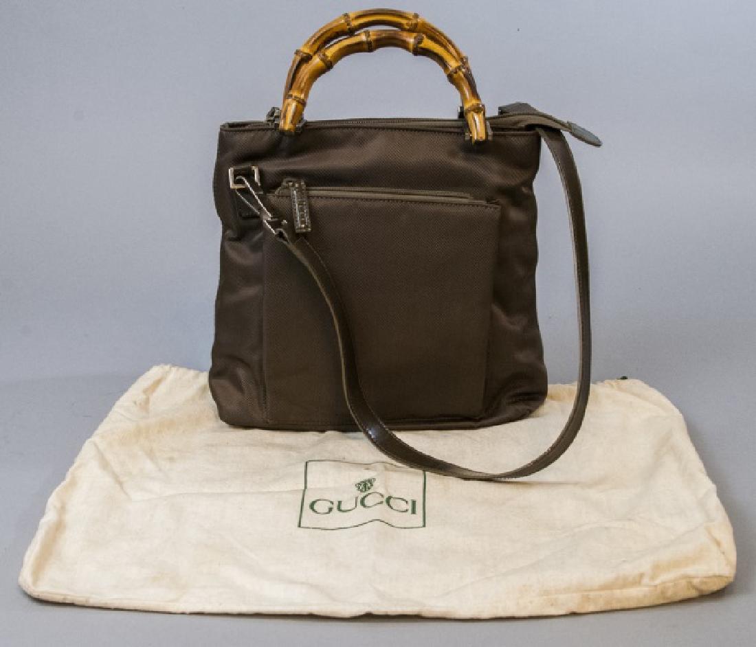 Gucci Champagne-Brown Handbag w Bamboo Handles (1 of 6)
