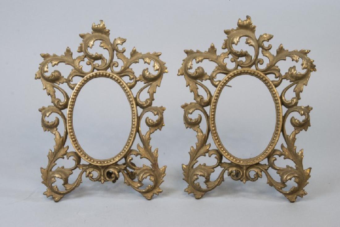 Pair Antique Ormolu Renaissance Revival Frames (1 of 5)