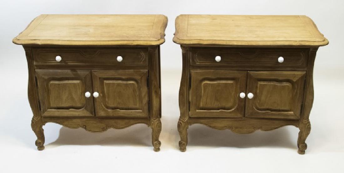 Antique Pair of French Provencal Style Nightstands (1 of 7)