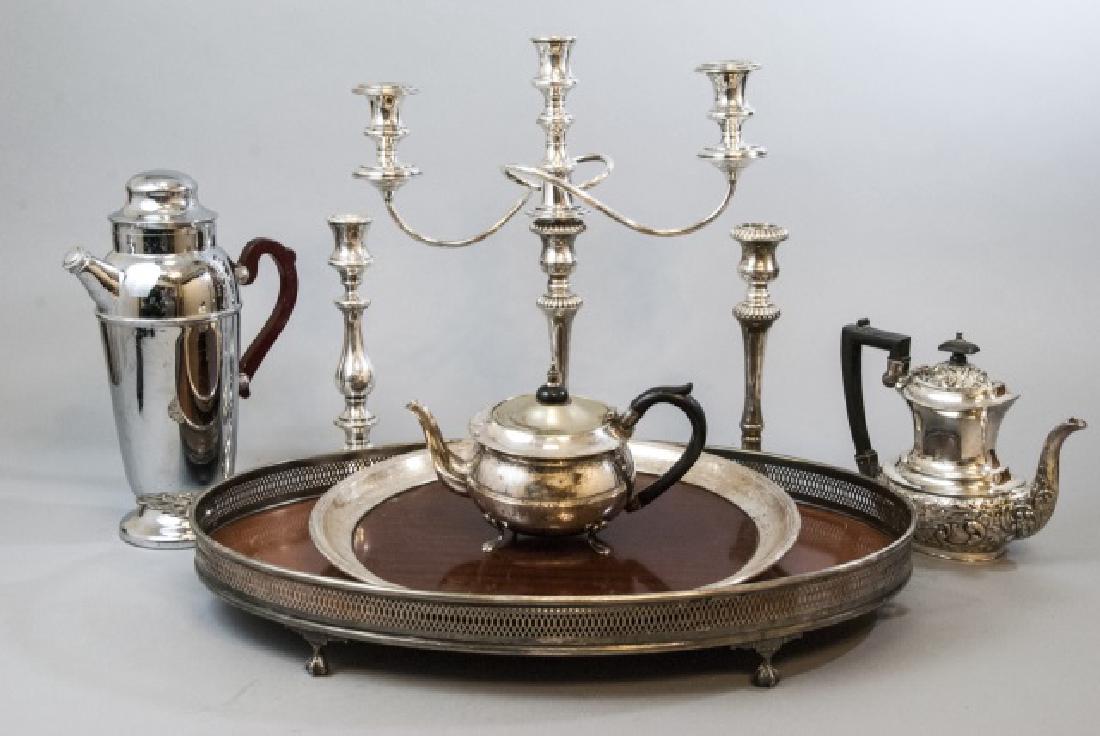 Collection of Vintage Silver Plate Serving Items (1 of 12)