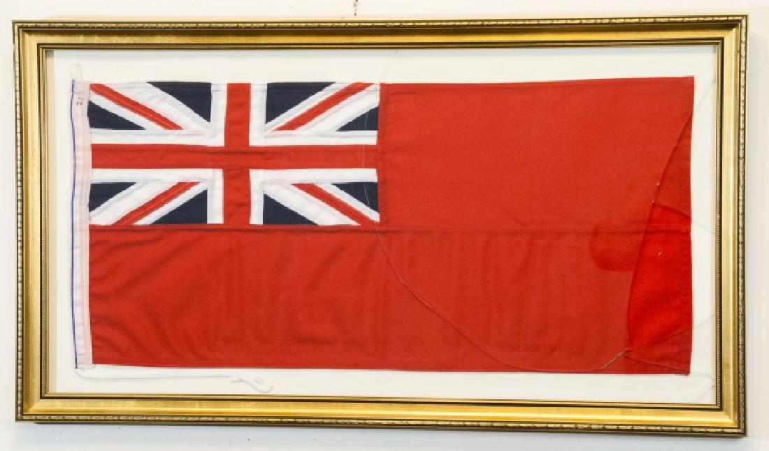 Vintage Red Banner with Union Jack Flag at Corner (1 of 5)