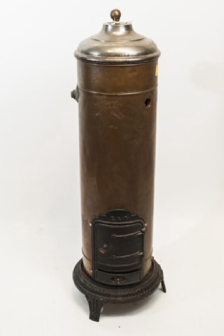Antique French Copper & Cast Iron Heater (1 of 4)