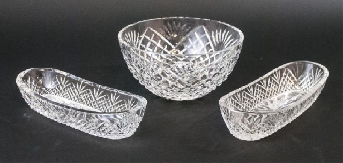 Three Waterford Irish Cut Crystal Serving Bowls (1 of 4)