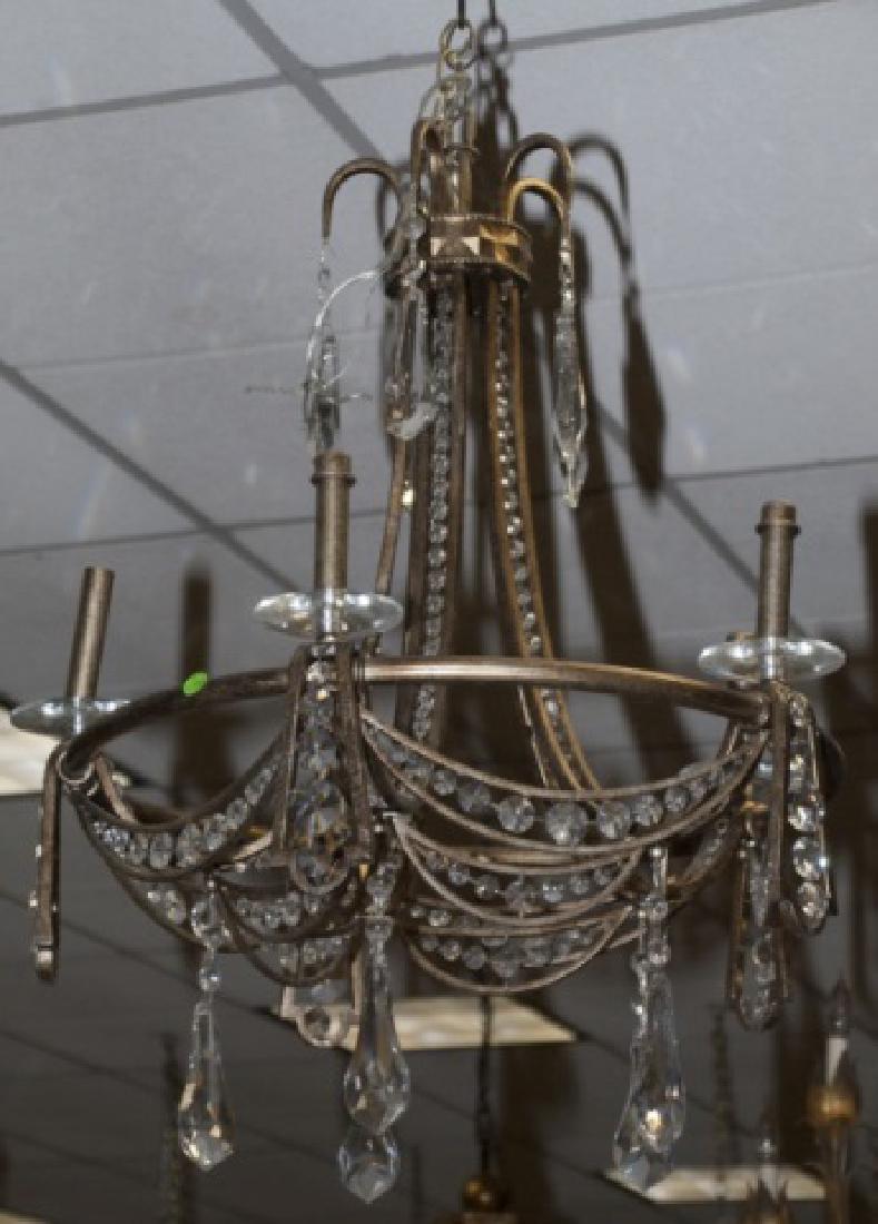 Neo Classical Style Ormolu & Crystal Chandelier (1 of 3)