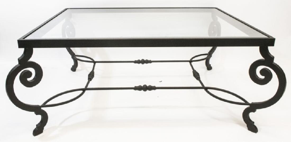 Designer Contemporary Wrought Iron Coffee Table (1 of 6)