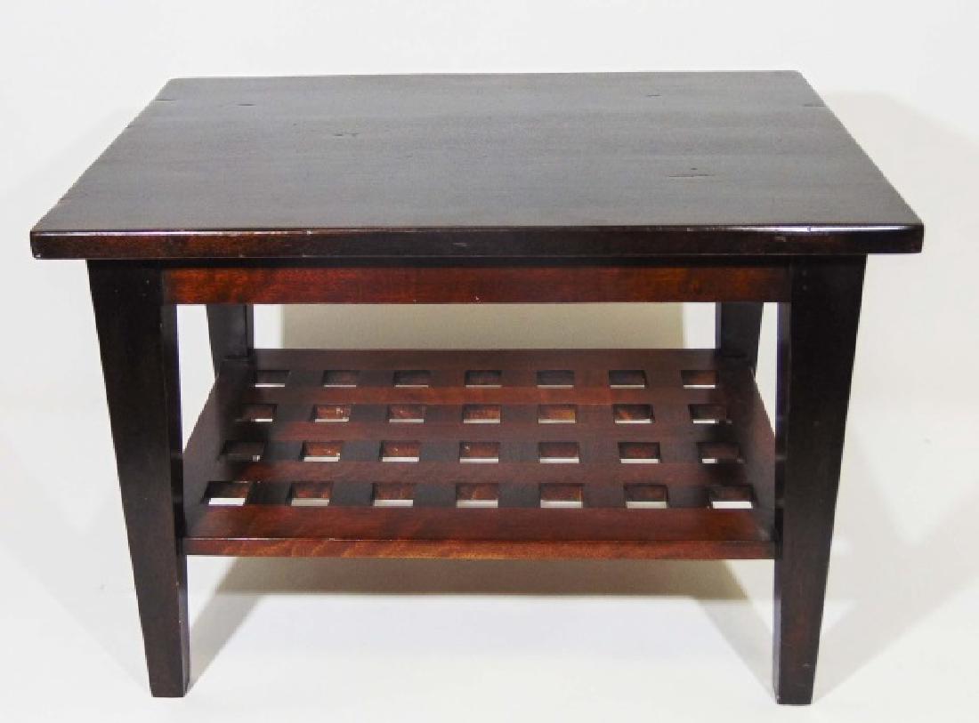 Contemporary Modern Coffee Table w Lower Shelf (1 of 6)