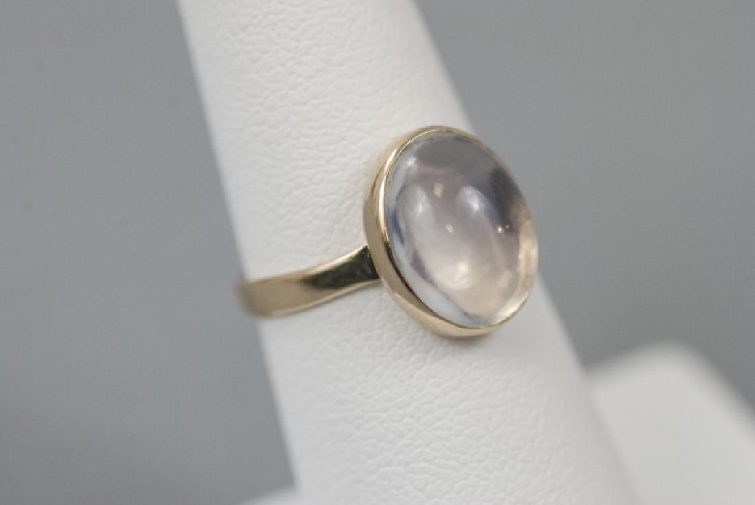 Estate 14kt Yellow Gold & Cabochon Water Opal Ring (1 of 5)