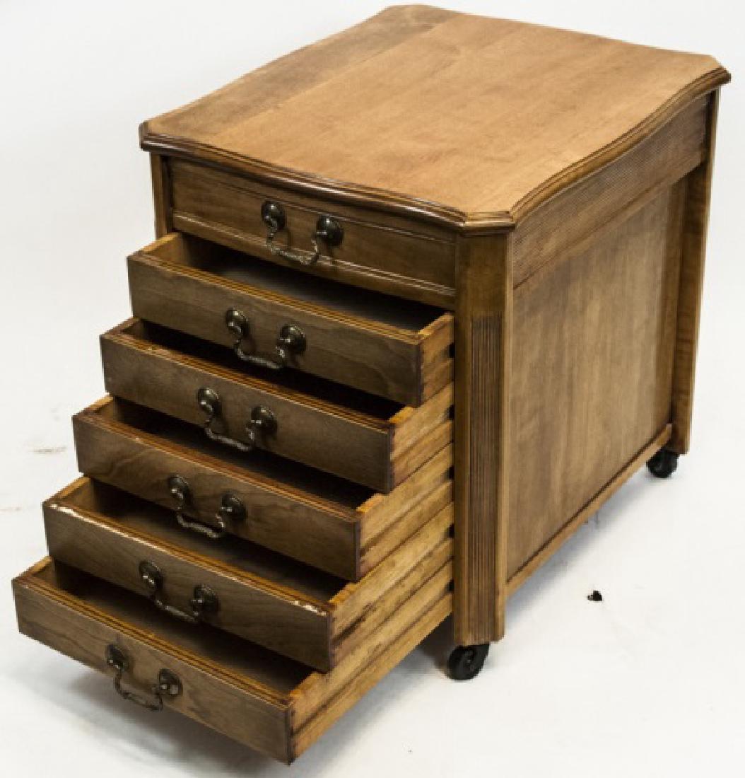 Carved Wood Multi Drawer Sheet Music