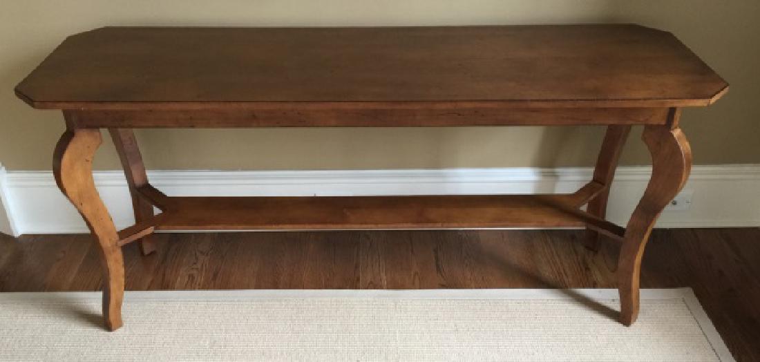 Contemporary Traditional Distressed Wood Console (1 of 4)