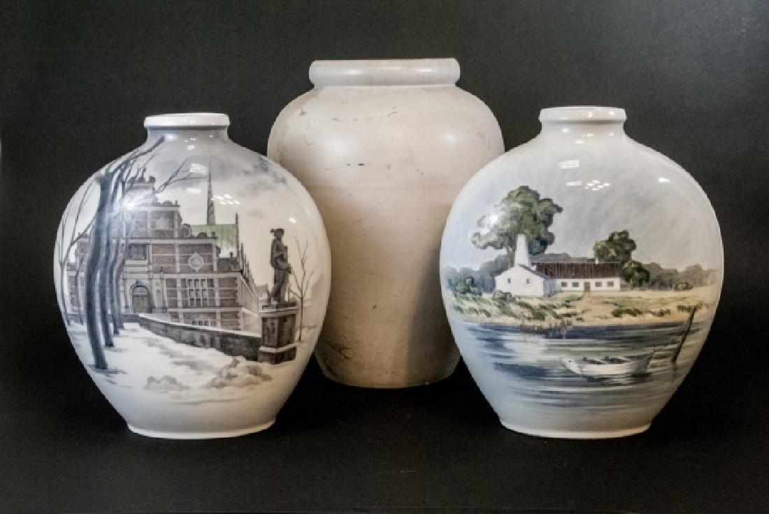 3 Pottery Pieces w Pair Royal Copenhagen Henriksen (1 of 4)
