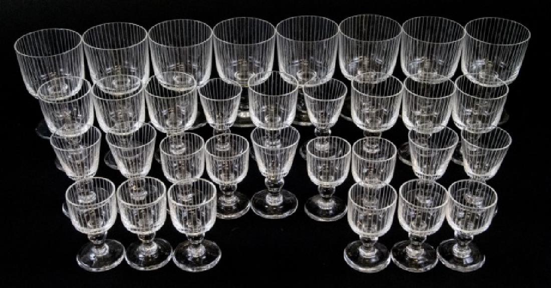 Mid Century Art Glass Stemware Set (1 of 4)