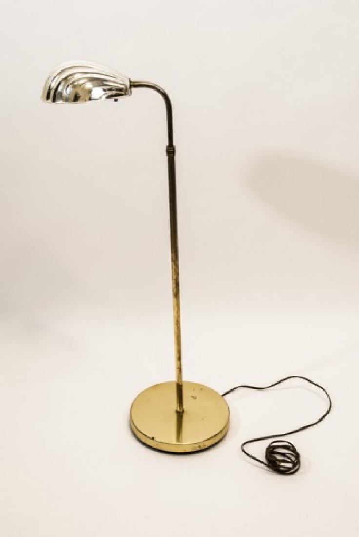 Two Tone Metal Shell Form Shade Floor Lamp (1 of 4)