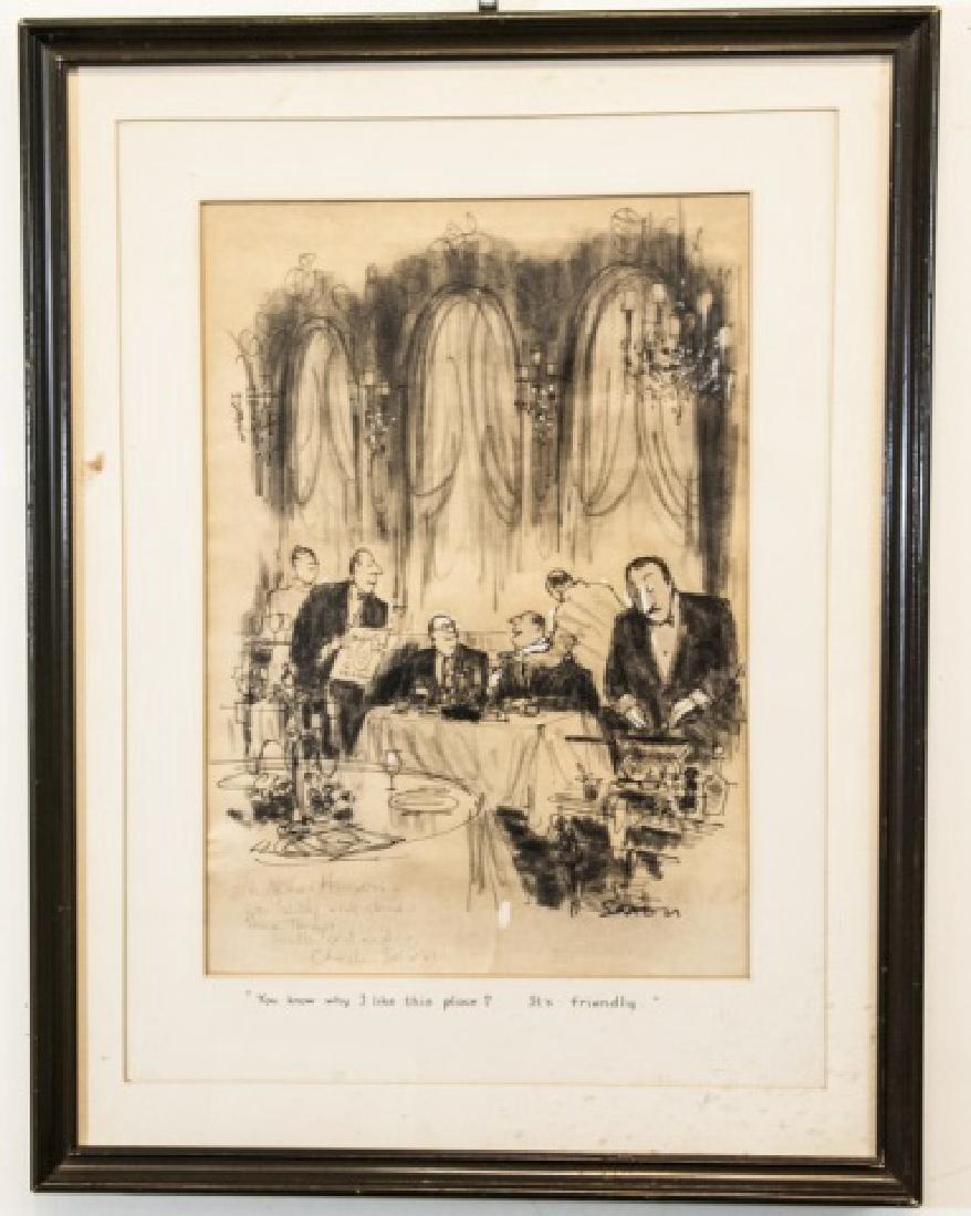 Saxon-Signed & Framed New Yorker Magazine Cartoon (1 of 7)