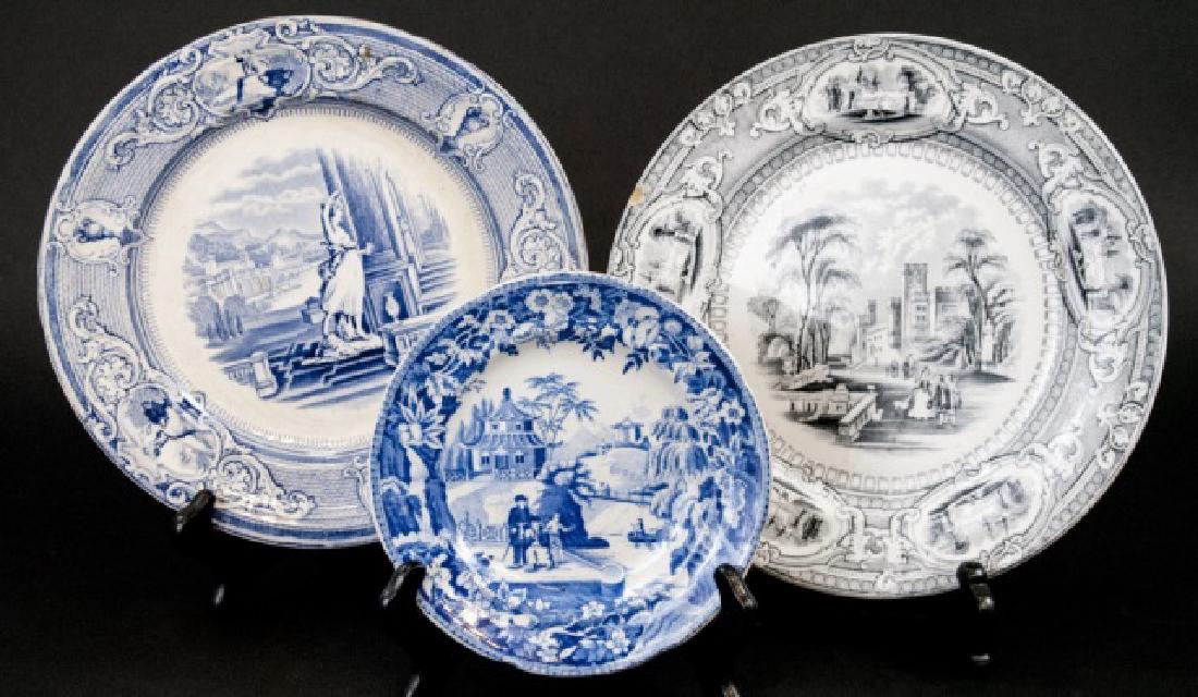Antique English Ironstone & Transferware Plates (1 of 10)