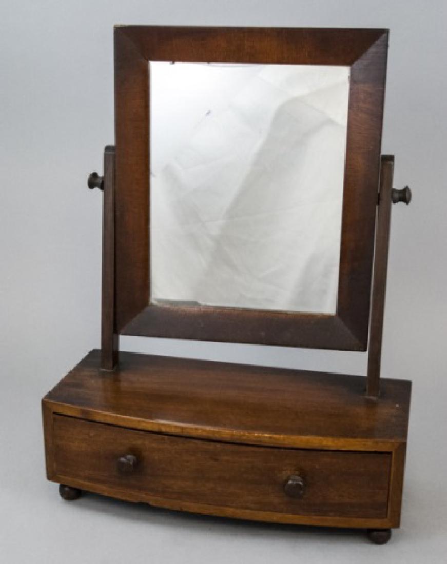 Antique American Box Front Vanity / Shaving Mirror (1 of 4)