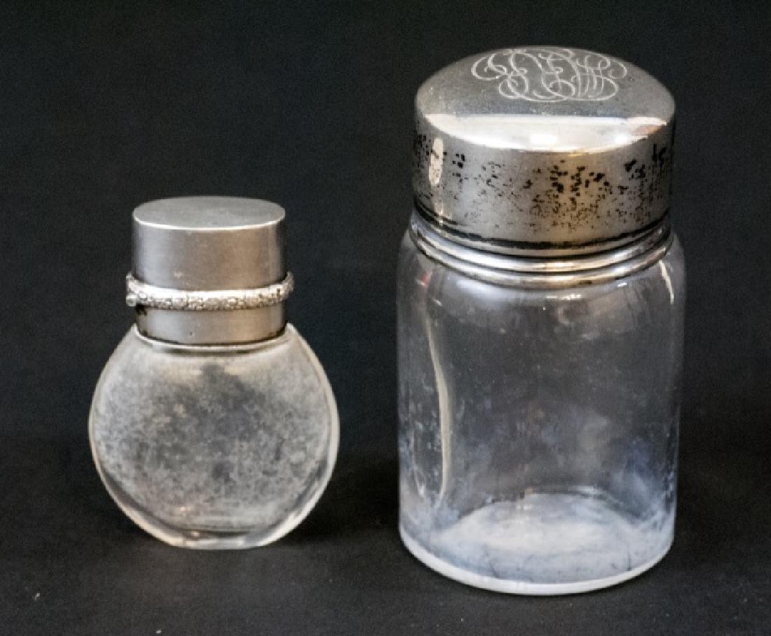 Two Antique Sterling & Glass Perfume Bottles (1 of 8)